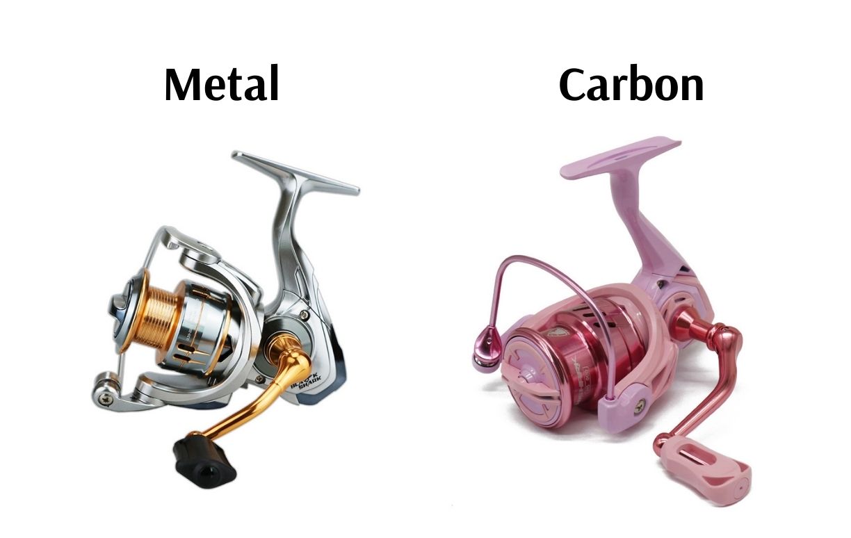 Metal or carbon reels Metal or carbon reels